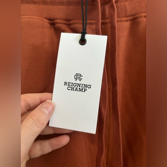 NWT Reigning Champ Shorts Lightweight Terry Sweats Sierra Pumpkin XS fits S - Picture 7 of 8
